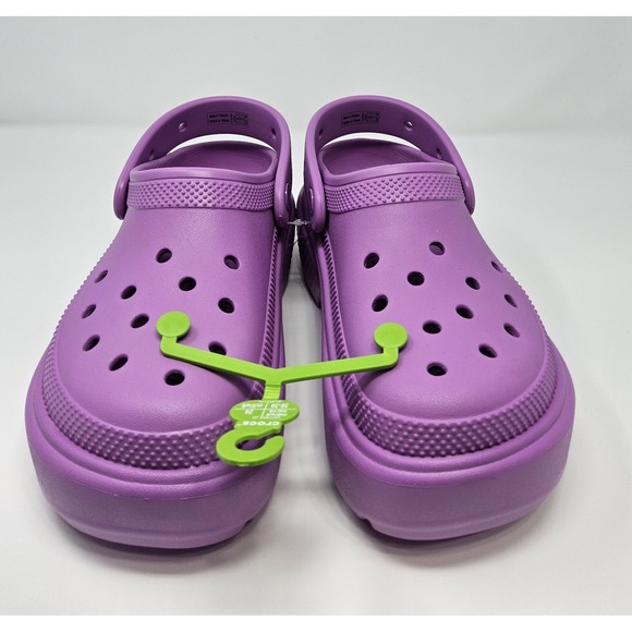 Crocs Clogs Platform Womens Sz 8 New Stomp Bubble Chunky Shoes Purple Lavender - Picture 6 of 9